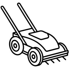 Mower Trail Pattern Outline Vector