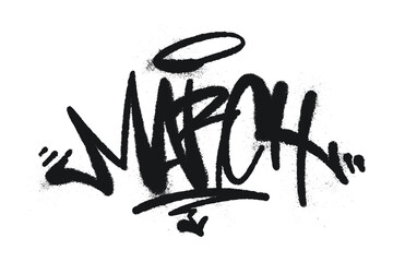 March Graffiti Art Bold Stylish Street Art Design