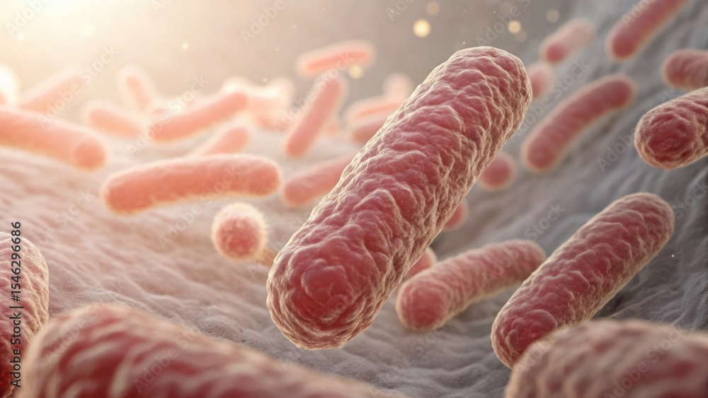 Poster Macro Render of Intestinal Flora Structure Gigapixel Standard V2 3x