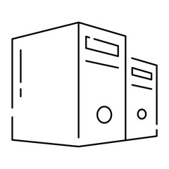server icon, simple design, vector illustration