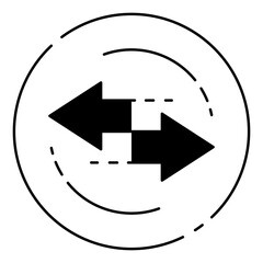 arrow icon, simple design, vector illustration