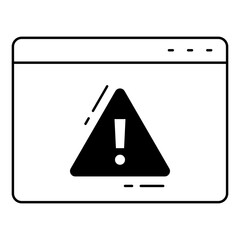 alert icon, simple design, vector illustration