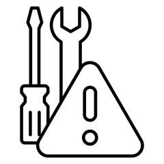 Maintenance icon, simple design, vector illustration