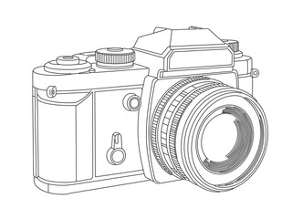 Classic Camera: A timeless symbol of photography, this image showcases a classic camera, embodying the essence of capturing moments with precision and artistry. 