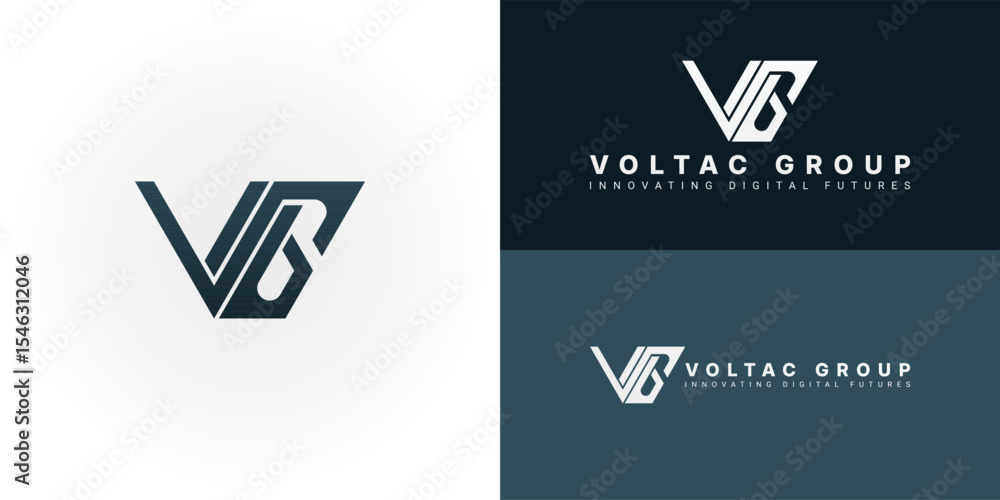 Poster Dynamic VG logo for software development. Clean lines and modern design convey value-driven innovation and agile digital solutions, a professional mark for tech excellence.