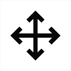 Arrows pointing in four directions