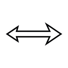 Horizontal Arrows Pointing in Opposite Directions