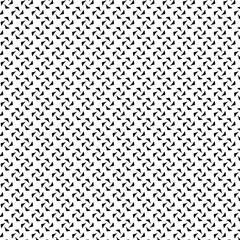 Black and white vector seamless pattern with small diamonds , star shapes ,rhombuses .Abstract black and white geometric texture .Simple minimal wide repeat background .