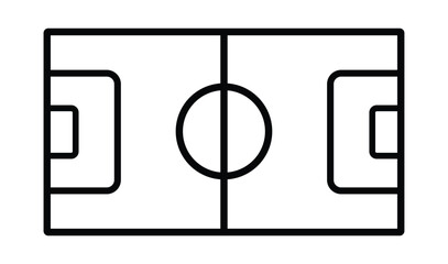 soccer filed icon vector. Football stadium icon. Football field icon. football pitch icon. football ground icon. vector illustration on white background  © MDneamul