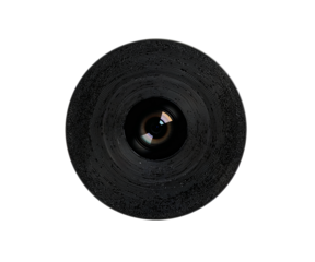 Close-up of an Isolated, Unpowered Remote Rover Camera Eye Displaying High-Tech Capabilities and Precision Optics