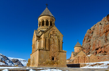 Noravank monastery winter view (Vayots Dzor, Armenia)