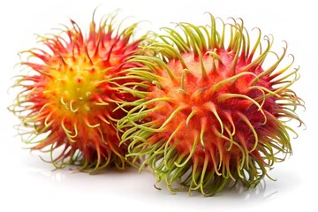 dragon fruit on white background