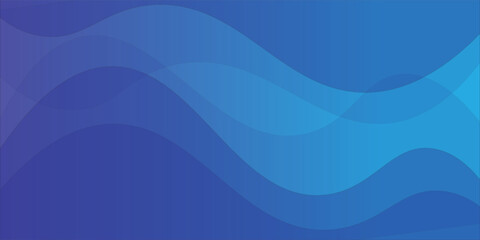 PrintElegant Lineart Blue Gradient Background Template Wallpaper