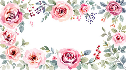 floral background with roses