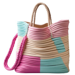 handmade crocheted  bag with 