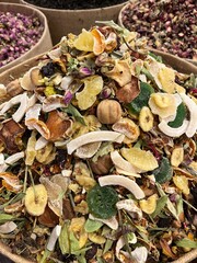 dry leaves on the ground