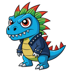 Fototapeta premium Punk dinosaur