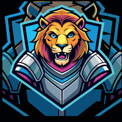design logo illustration  icon vector mascot lion
