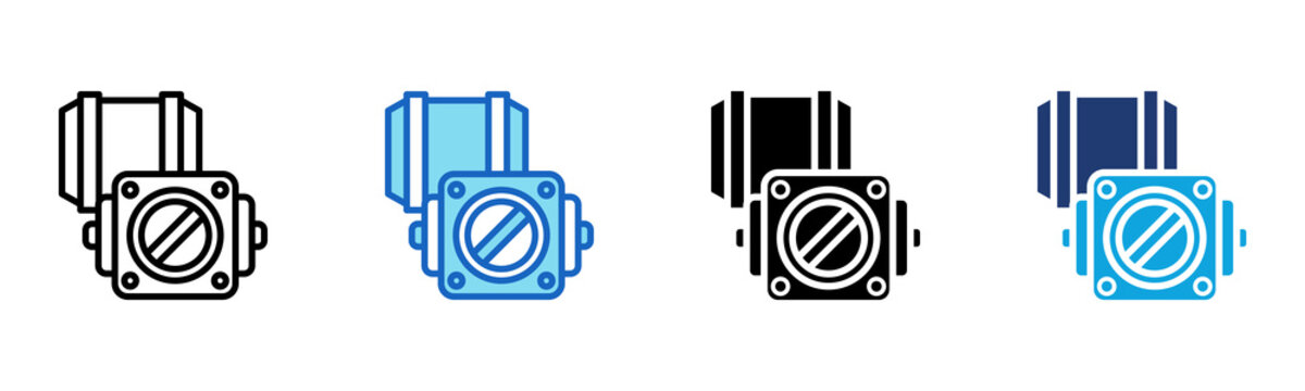 Throttle Plate icon Multi Style Vector Illustration 