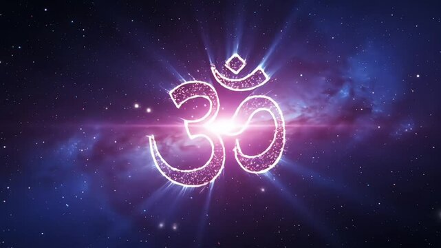 Divine Shiva Symbol in Cosmic Sky, Lord Shiva Wallpaper