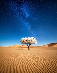 lonely tree in the desert