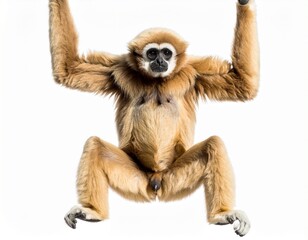 Fototapeta premium monkey on the white