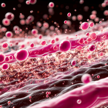 HBOT. Hyperbaric Oxygen Therapy. Oxygen. 3D visualization of oxygen in human tissues