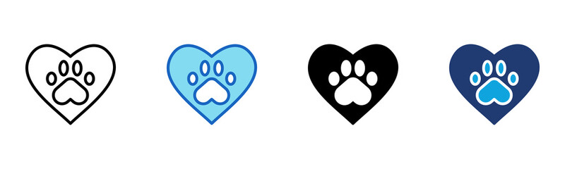Pet Friendly icon Multi Style Vector Illustration 