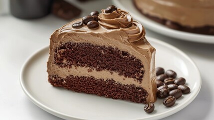 Indulge in a Rich and Decadent Triple Layer Chocolate Cake with Coffee Flavor for Celebrations
