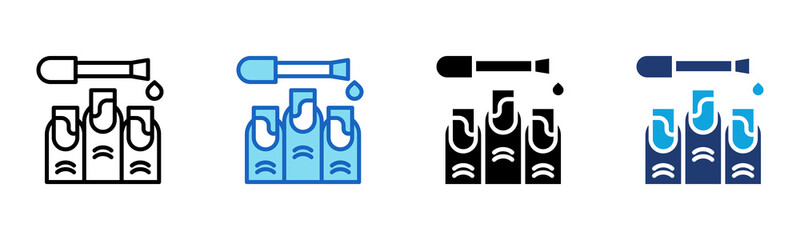 Manicure icon Multi Style Vector Illustration 