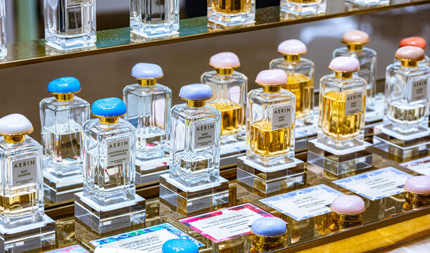 Display of  Aerin perfume collection by Estee Lauder