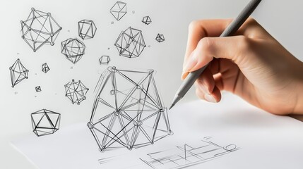 Intricate Geometric Abstractions and Modern Designs Capturing the Essence of Contemporary Fine Art