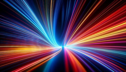 colorful light streaks create mesmerizing abstract composition