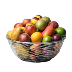 bowl of fruit isolated
