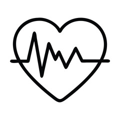 Heart Rate Pulse Icon Set Blood Health and Beat Rate Vector
