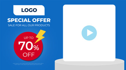 Sale banner template design. end of season special offer banner. vector illustration.