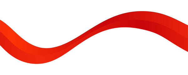 Vector red line background curve element with white space for text and message design, overlapping layers, vector