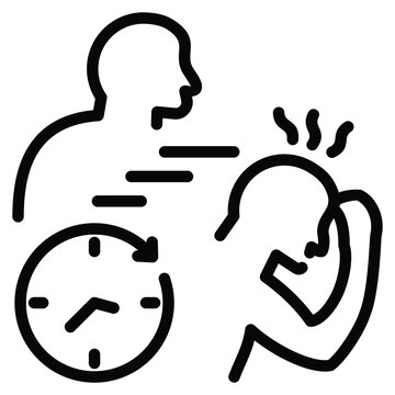 Juristic Disease Icon Line Vector Illustration