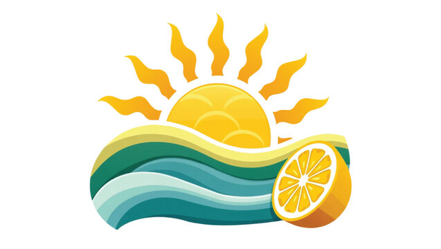 Summer vector design. tropical summer beach elements