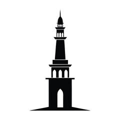 Fototapeta premium silhouette of mosque