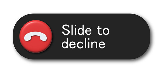 Decline call button design featured on smartphone interface