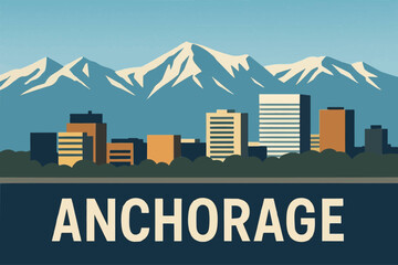 Anchorage Skyline in the Sun

