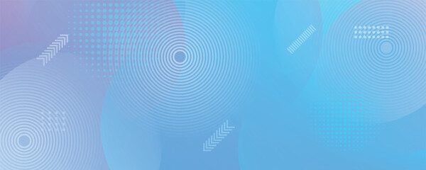Fototapeta premium Modern banner background. colorful, blue and purple gradations, circles, eps 10