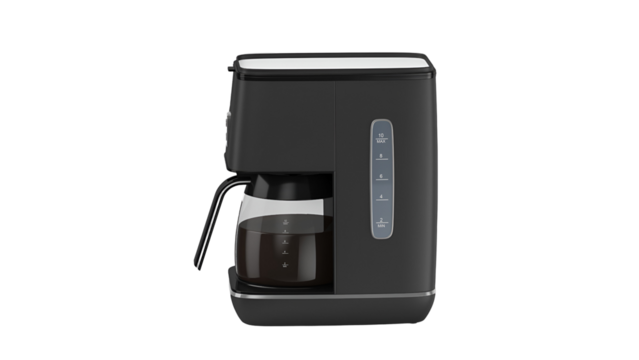 A modern coffee maker designed for brewing coffee efficiently and stylishly.