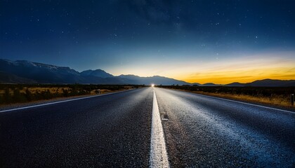 road at night