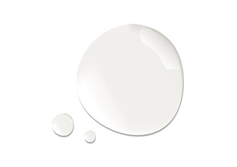 Realistic cosmetic serum drop Texture of liquid drops serum gel or collagen skin care