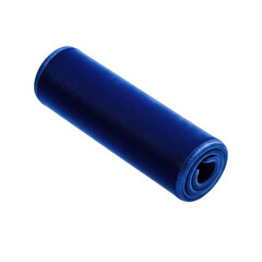 Floating compact velvet roll-up insert on solid white background
