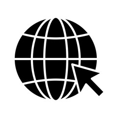 Obraz premium globe,hint icon white on background