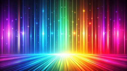 Gradient background with vibrant colors and neon light streaks