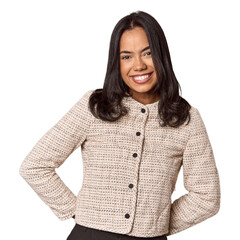 Young filipino woman happy, smiling and cheerful.